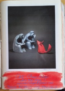 First page of my journal, with artwork by Shaun Tan